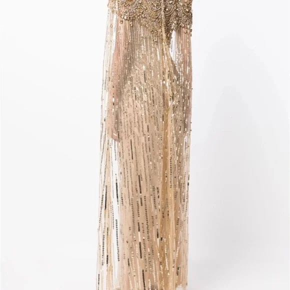 Jenny Packham Gold Sequin Dress